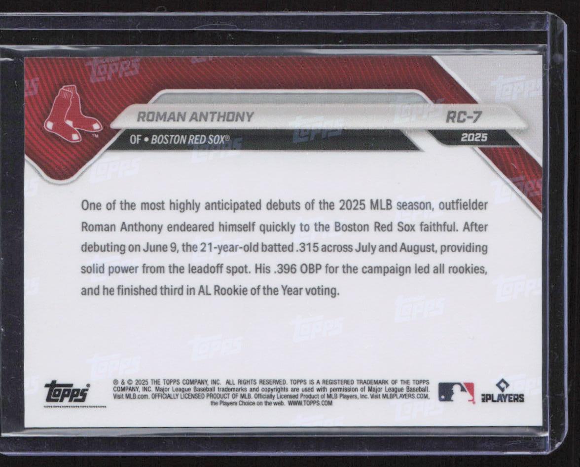 2025 Topps Now Rookie Cup #RC-7 Roman Anthony Rainbow Foil