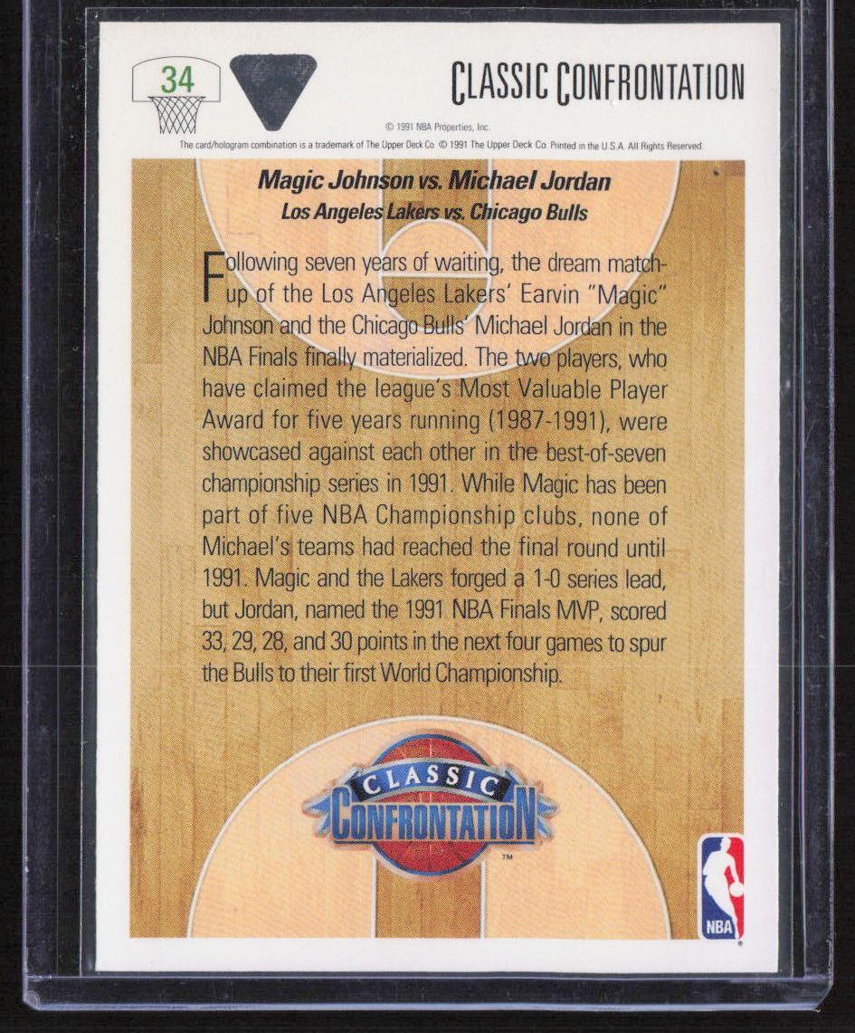 1991-92 Upper Deck #34 Magic vs. Jordan