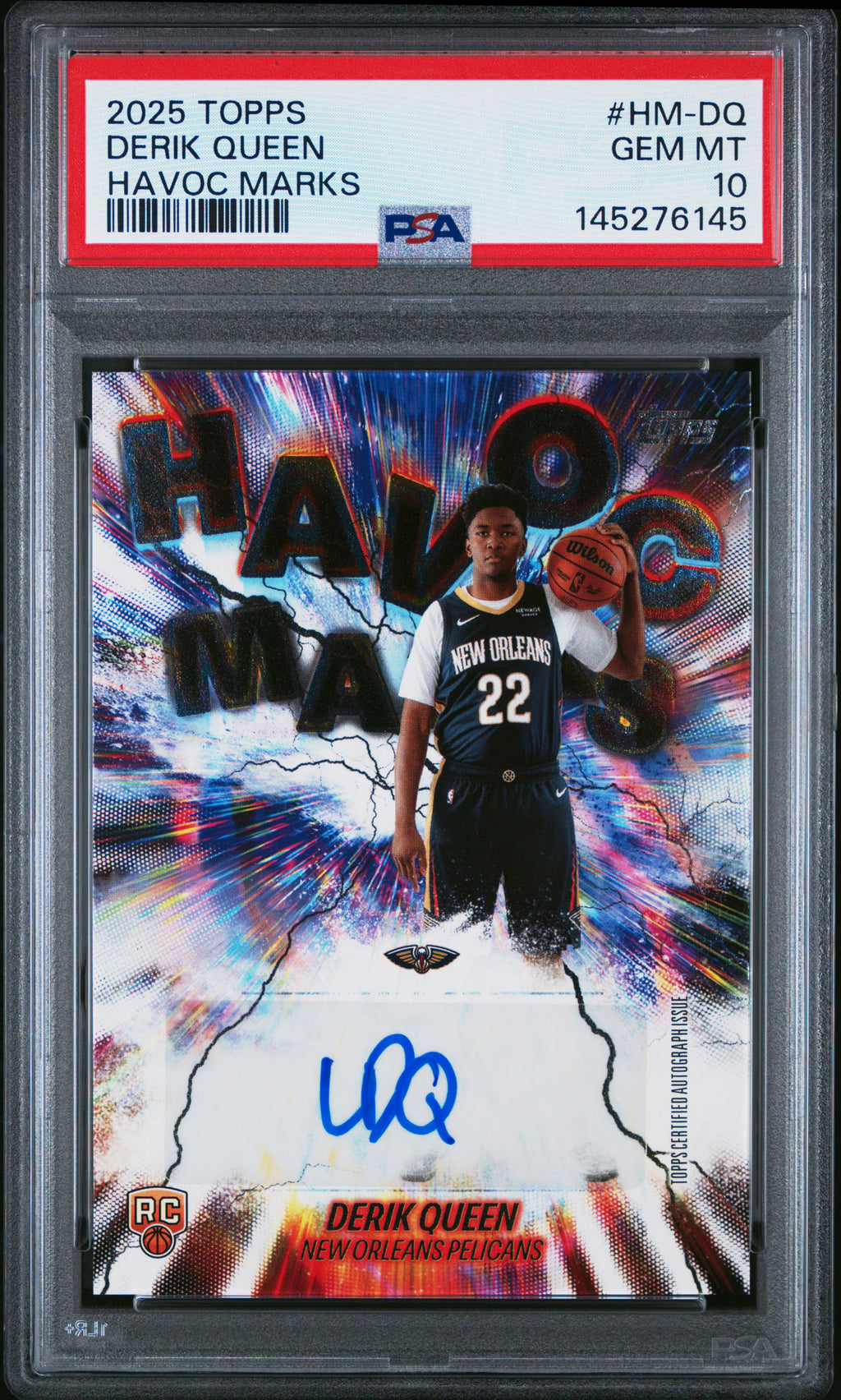 2025-26 Topps #HM-DQ Derik Queen Havoc Marks PSA 10