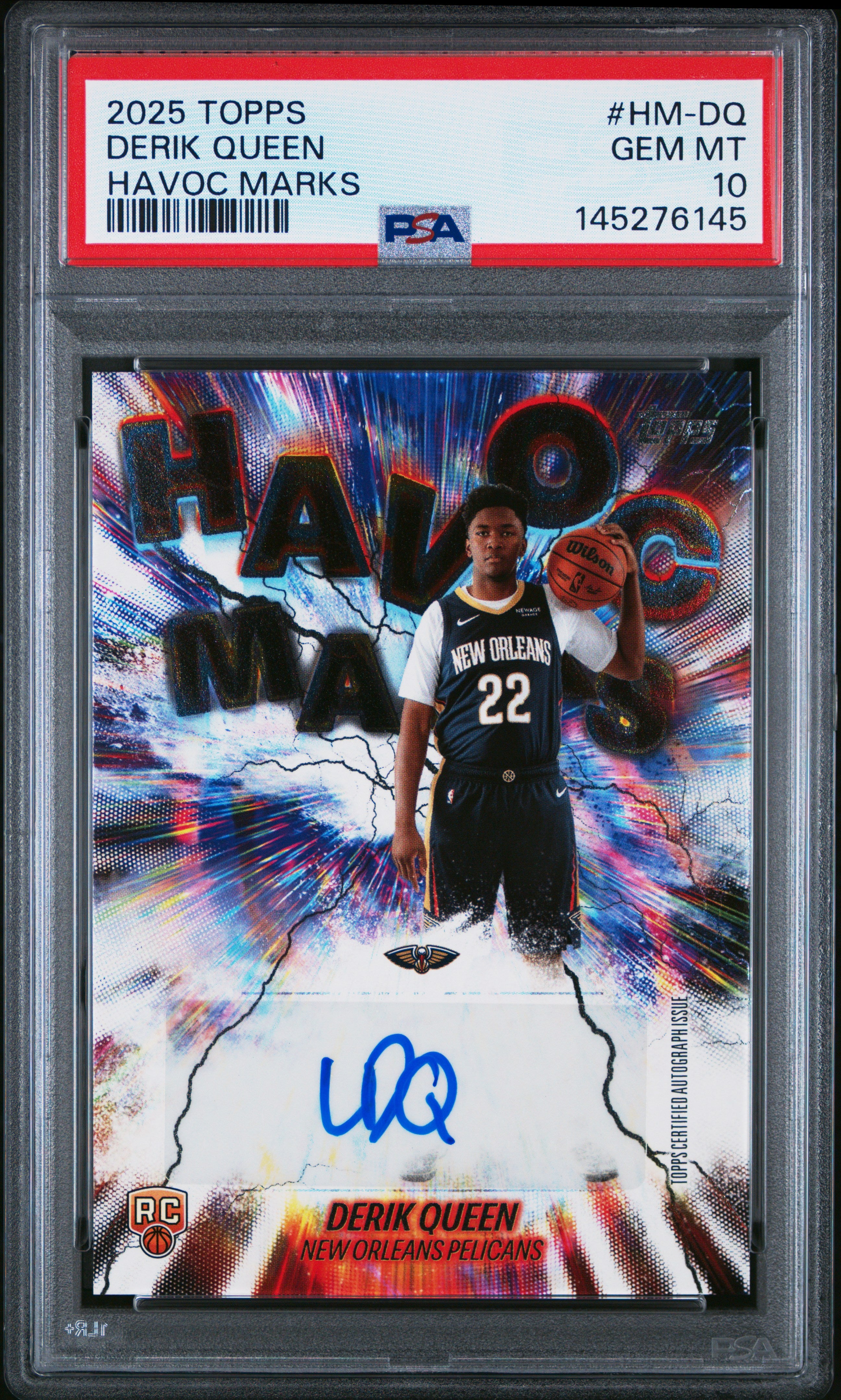 2025-26 Topps #HM-DQ Derik Queen Havoc Marks PSA 10