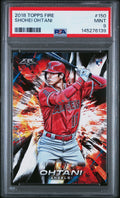 2018 Topps Fire #150 Shohei Ohtani PSA 9
