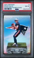 2024 Panini Certified #7 Drake Maye Franchise Foundations PSA 8
