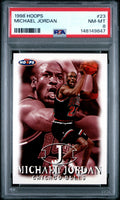 1998-99 Hoops #23 Michael Jordan PSA 8