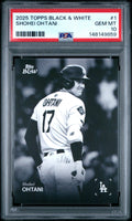 2025 Topps Black & White #001 Shohei Ohtani PSA 10