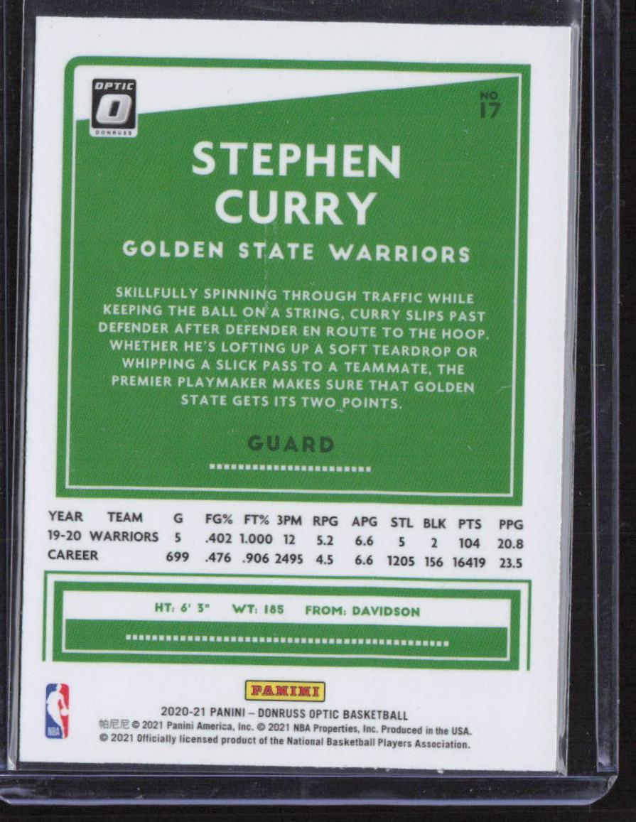 2020-21 Donruss Optic #17 Stephen Curry