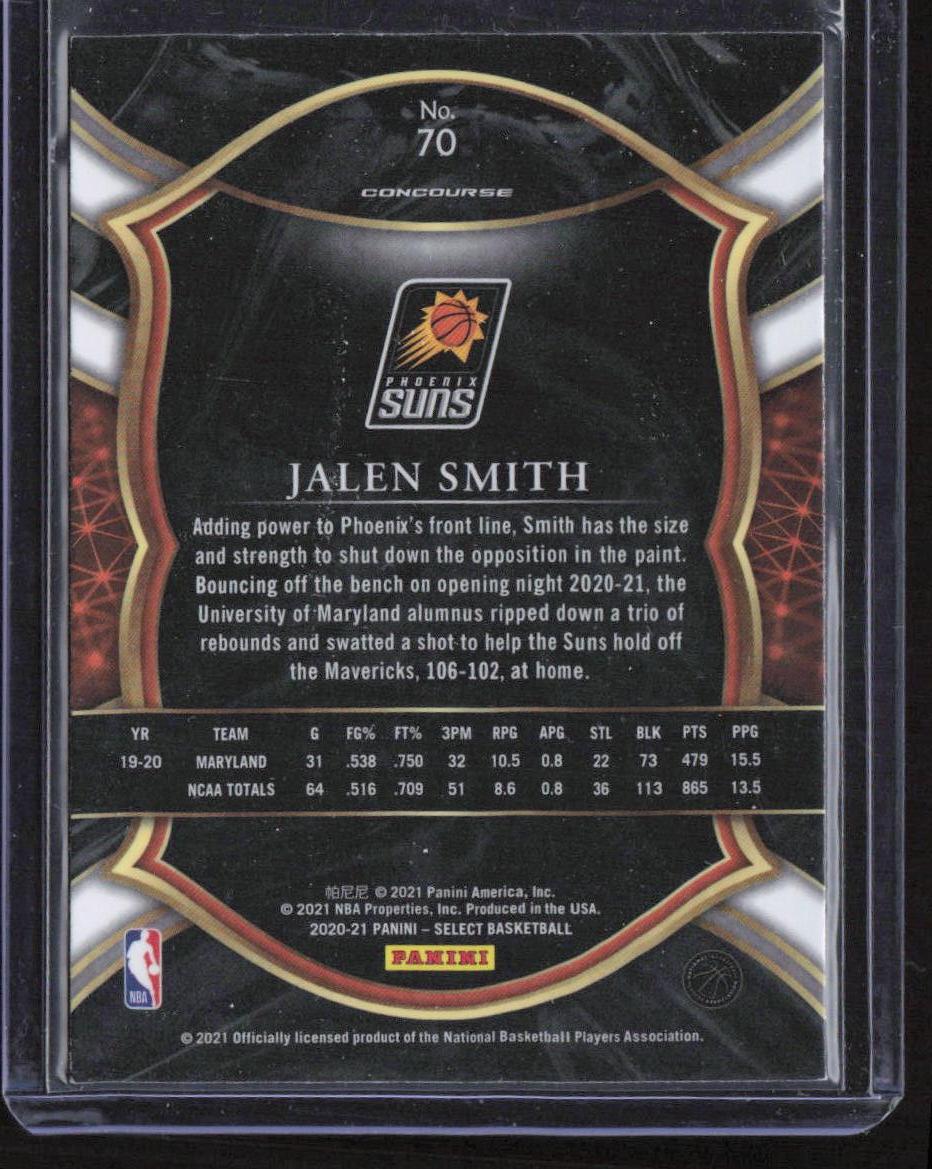 2020-21 Panini Select #70 Jalen Smith Blue