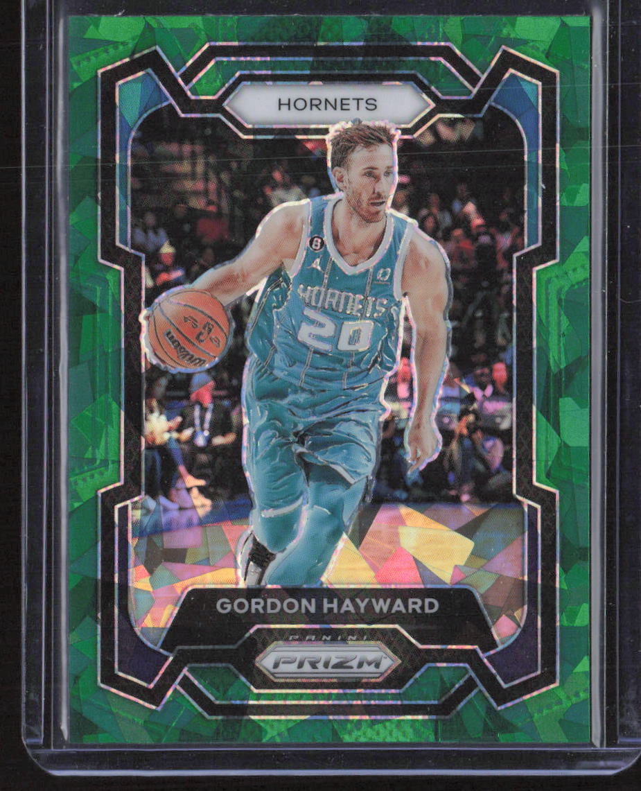 2023-24 Panini Prizm #251 Gordon Hayward Prizms Green Ice